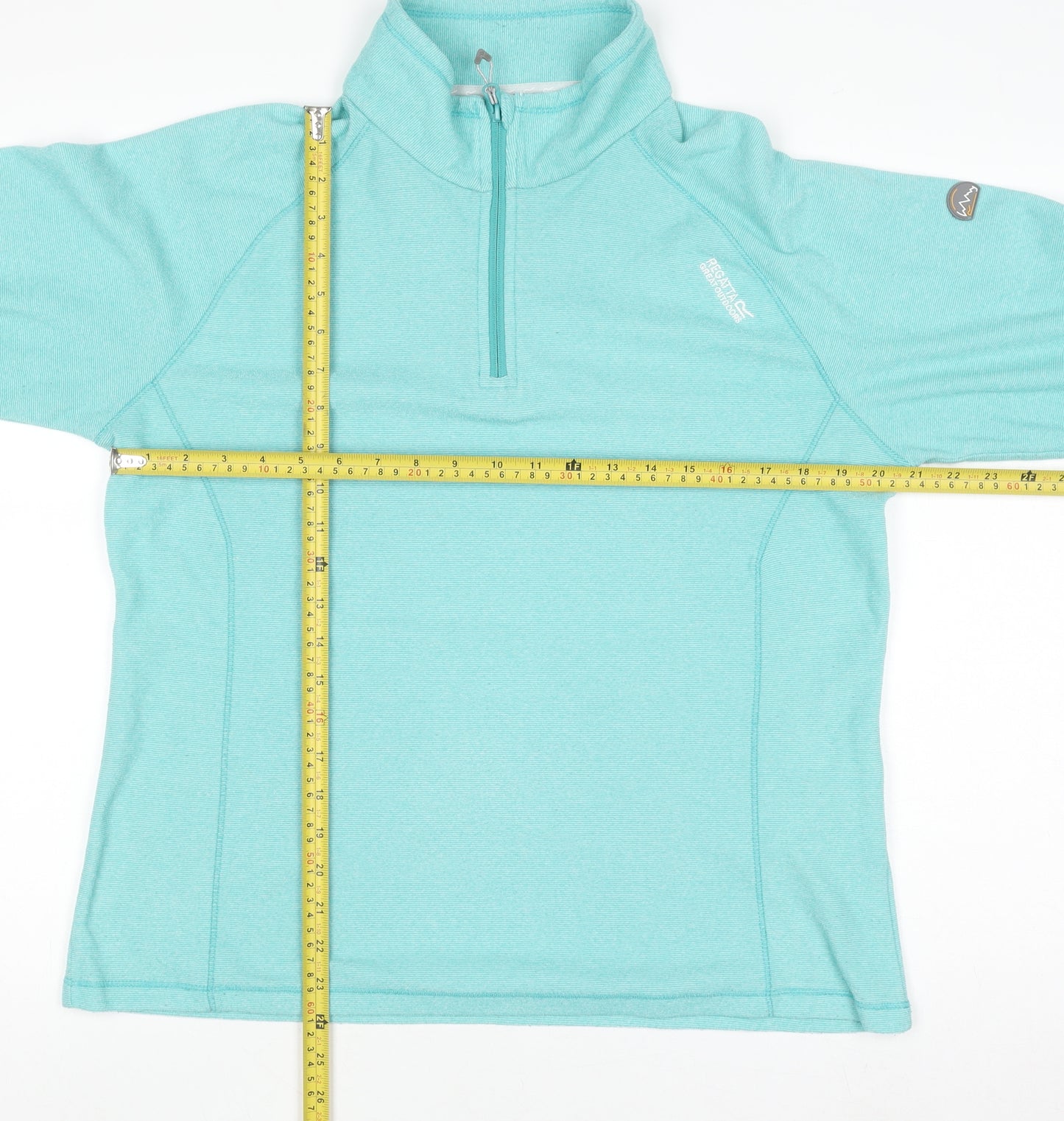 Regatta Great Outdoors Women’s Blue 1/2 Zip Sweatshirt UK 14 Polyester