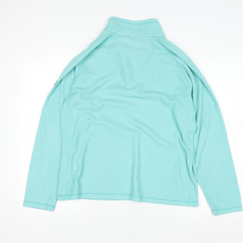 Regatta Great Outdoors Women’s Blue 1/2 Zip Sweatshirt UK 14 Polyester