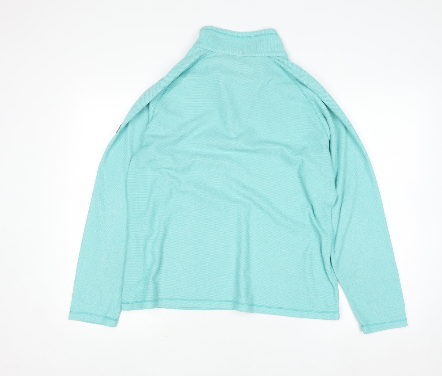 Regatta Great Outdoors Women’s Blue 1/2 Zip Sweatshirt UK 14 Polyester