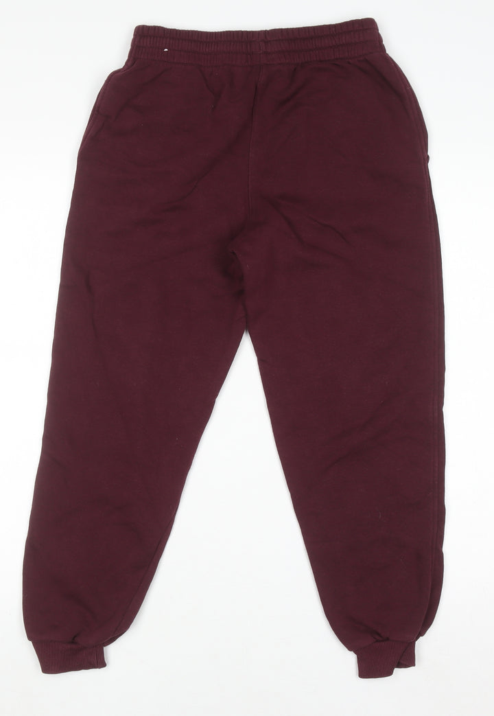 Nike Girls Red Fleece Jogger Sweatpants 14 Years Comfortable Activewear