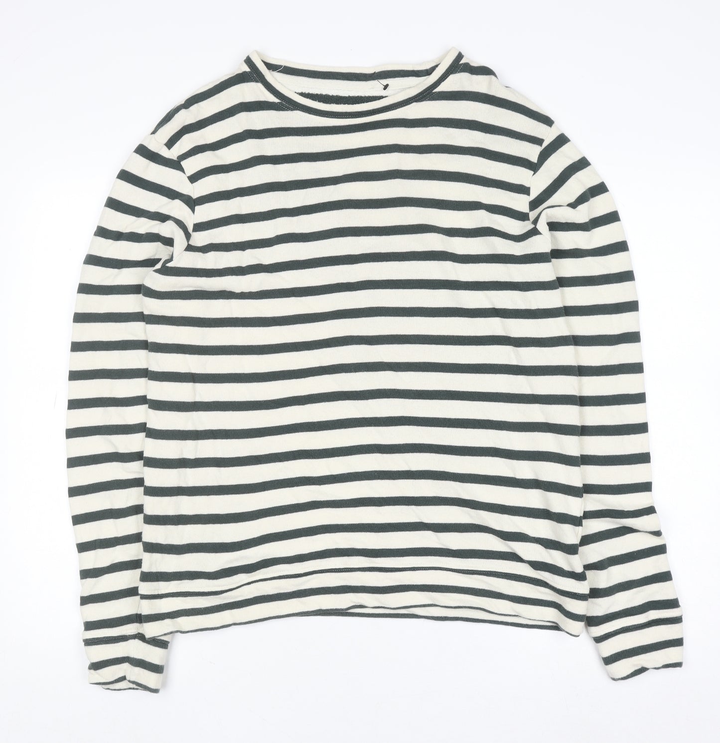 Moss Copenhagen Womens Multicoloured Cotton Striped Jumper M