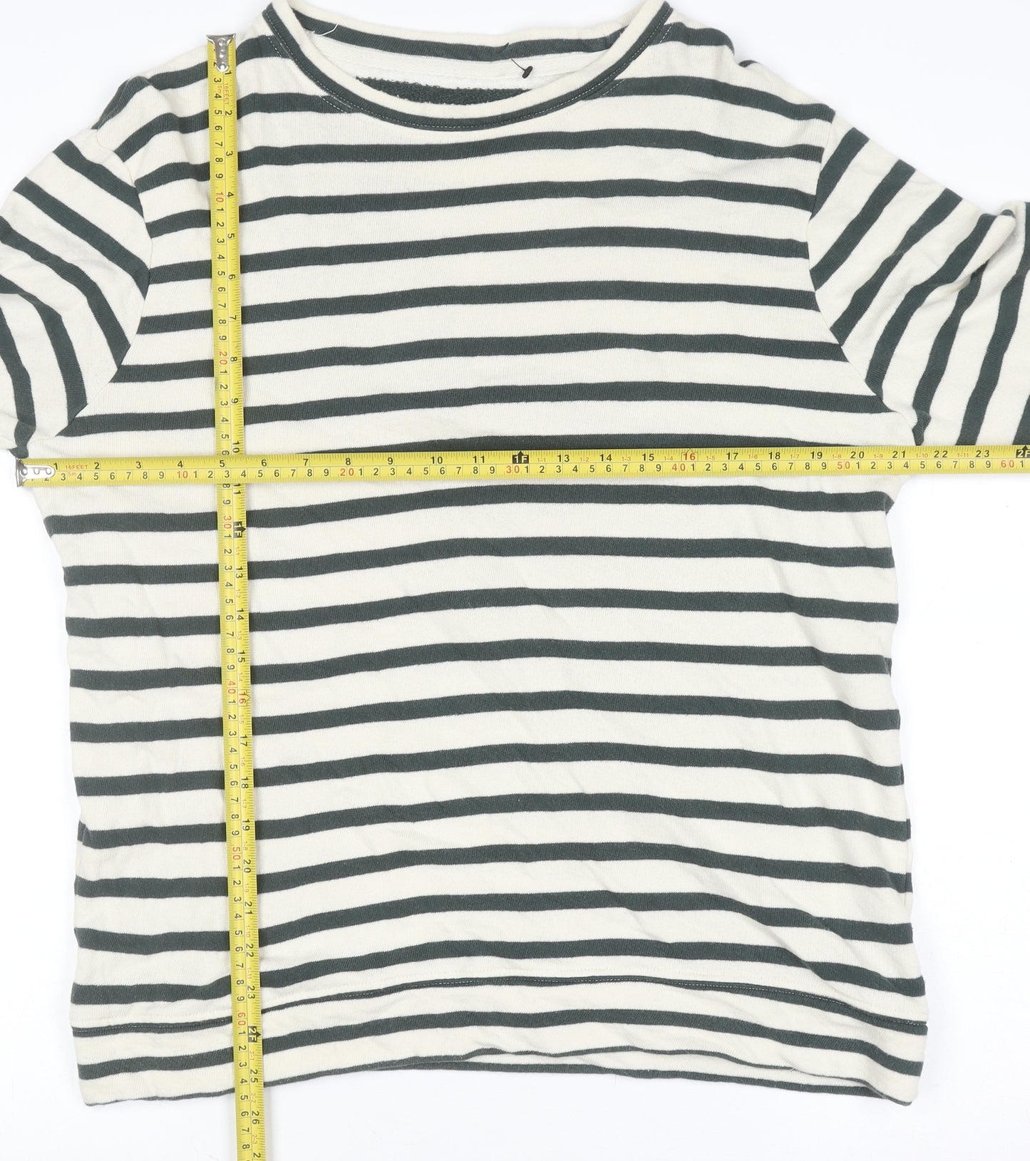 Moss Copenhagen Womens Multicoloured Cotton Striped Jumper M