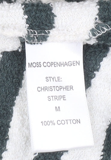 Moss Copenhagen Womens Multicoloured Cotton Striped Jumper M