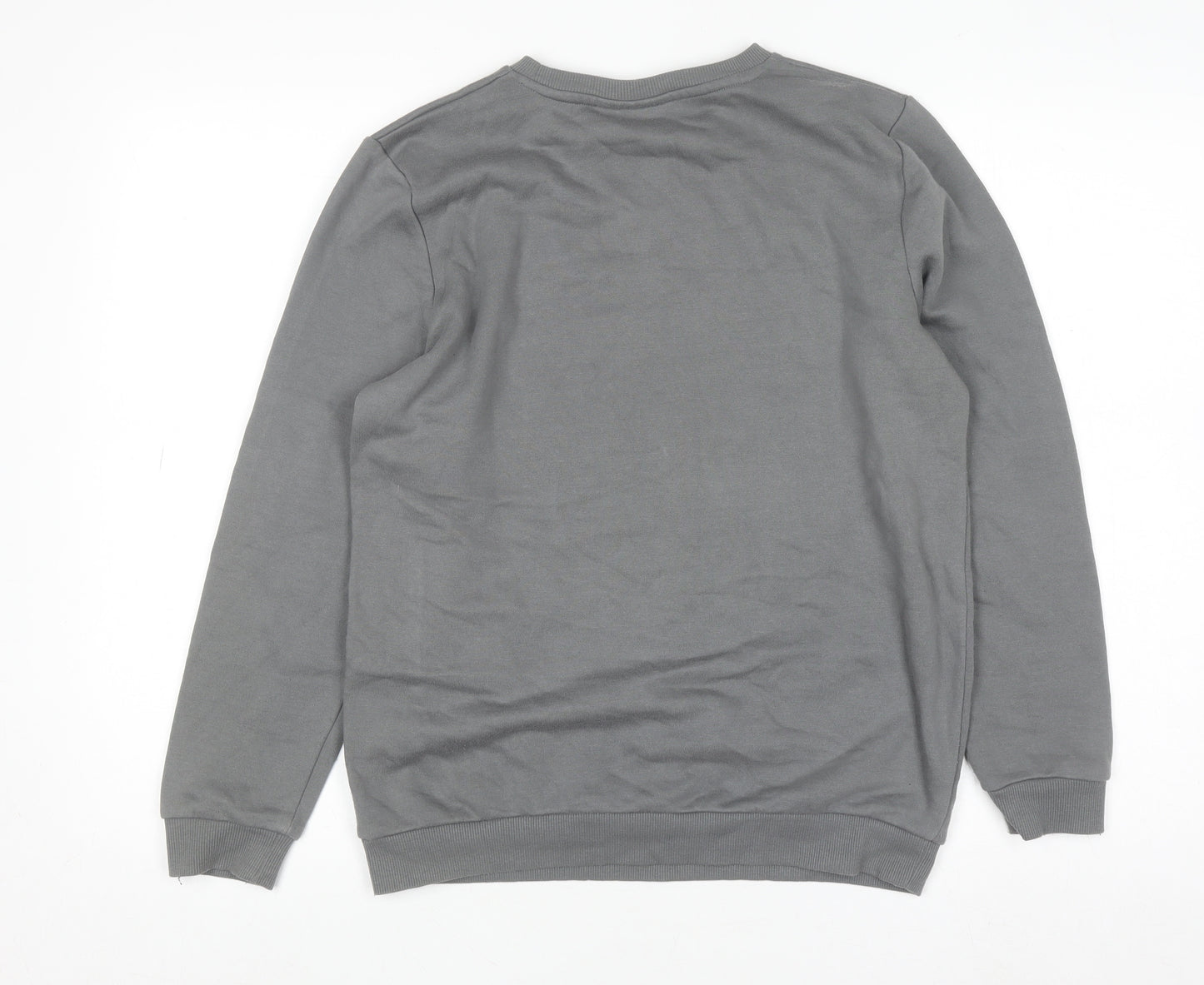Pokémon Boys Grey Pikachu Sweatshirt 12-13 Years Crew Neck Cotton Blend