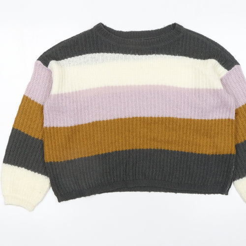 Jacqueline de Yong Women's Multicoloured M Knit Pullover Jumper