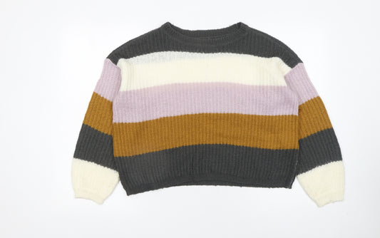 Jacqueline de Yong Women's Multicoloured M Knit Pullover Jumper