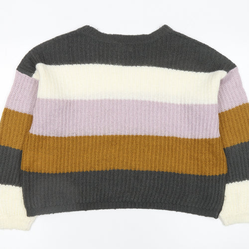 Jacqueline de Yong Women's Multicoloured M Knit Pullover Jumper