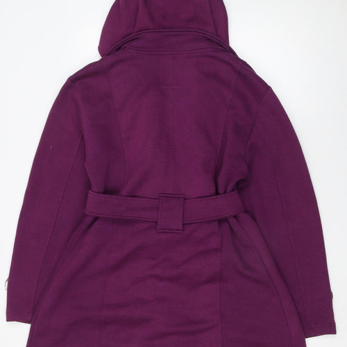 Urban Diva Women's Purple Hooded Belted Trench Coat Size 18