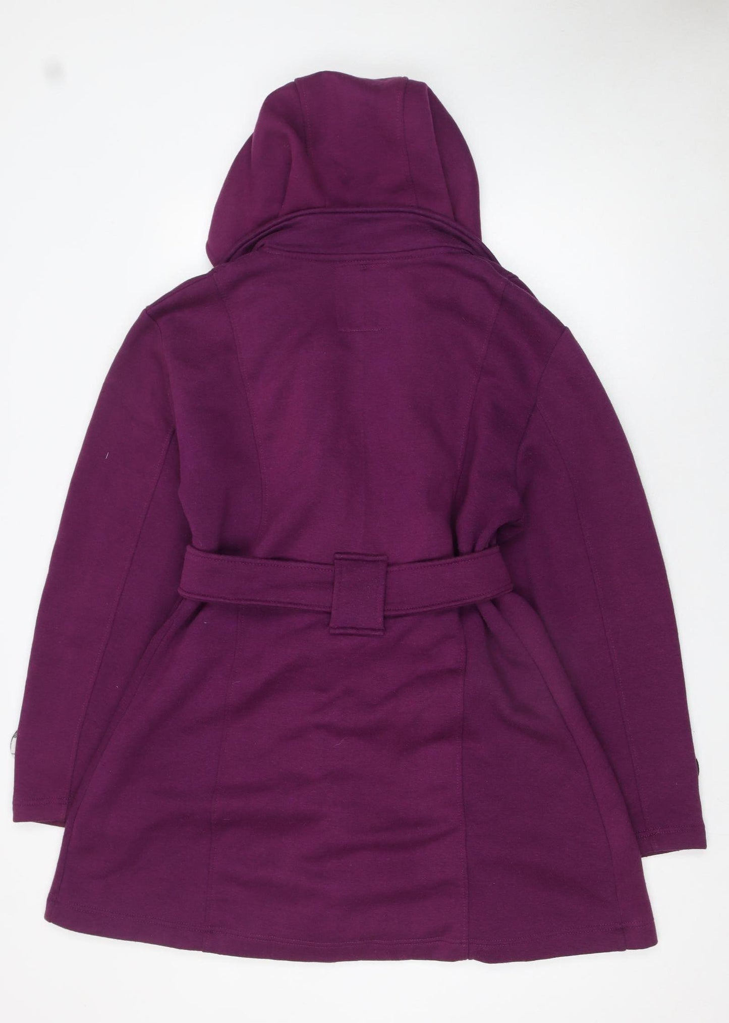Urban Diva Women's Purple Hooded Belted Trench Coat Size 18