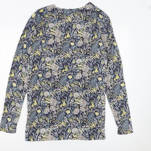 Next Women’s Multicoloured Floral Cotton Knit Jumper Size 8