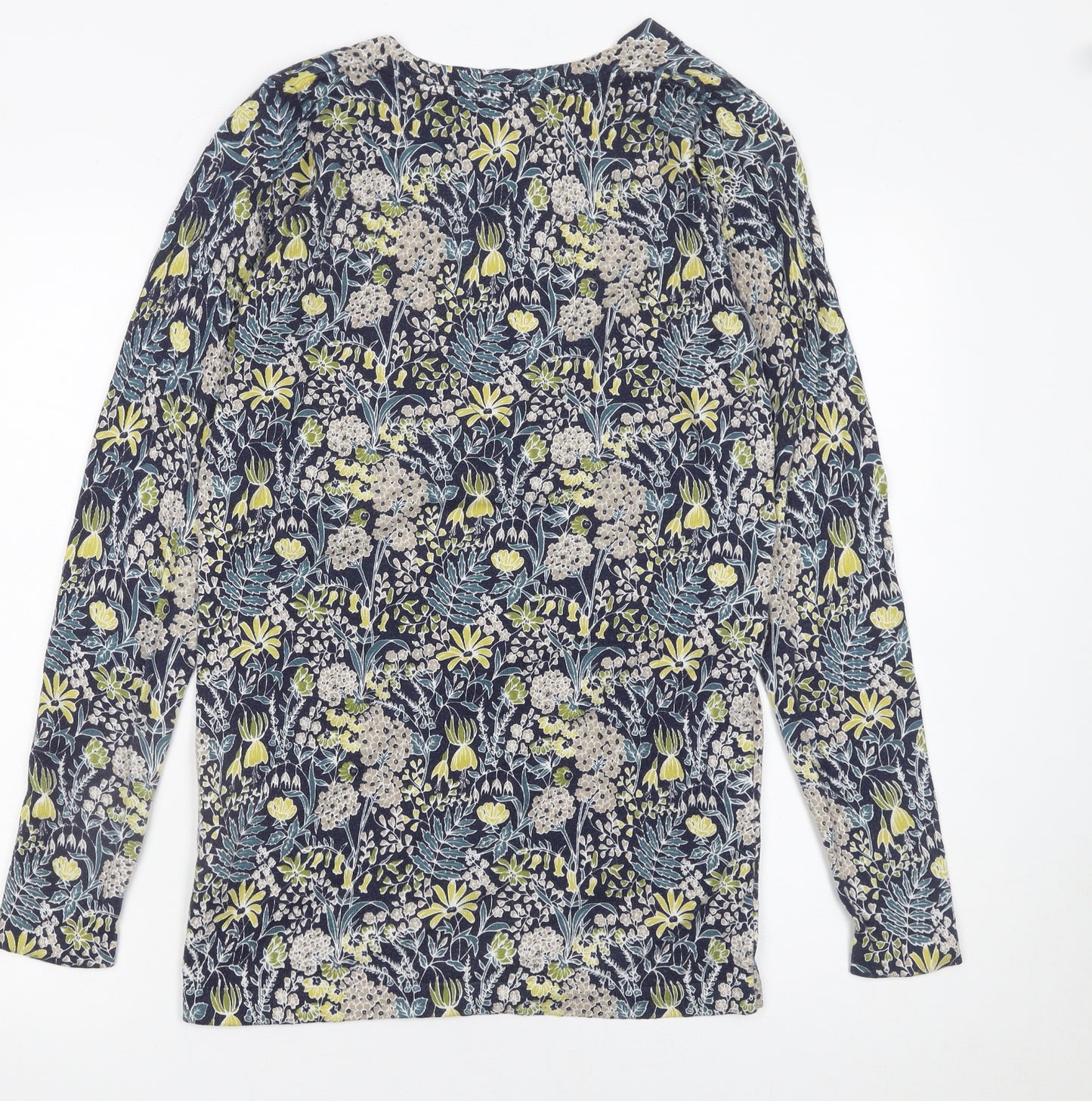 Next Women’s Multicoloured Floral Cotton Knit Jumper Size 8