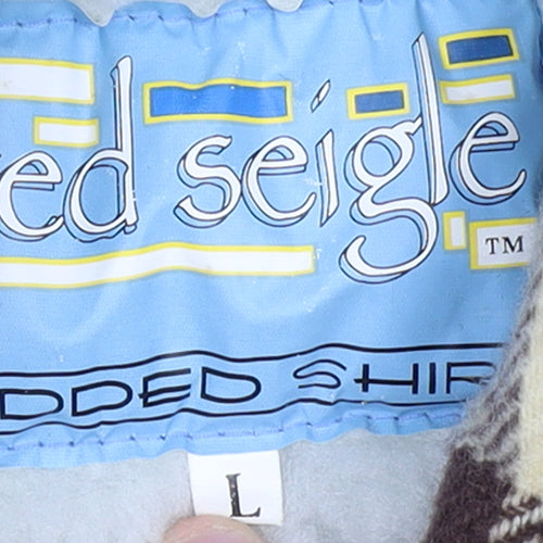 Fred Seigle Womens Multicoloured Check Padded Flannel Shirt Jacket L