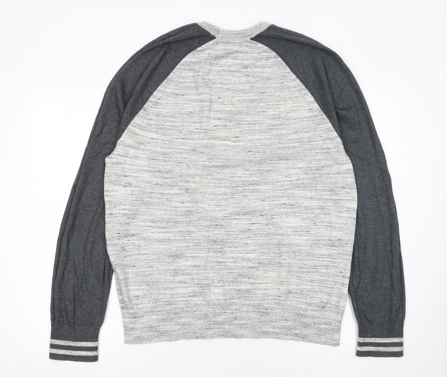 Banana Republic Men's Grey Cotton Crew Neck Pullover Jumper L