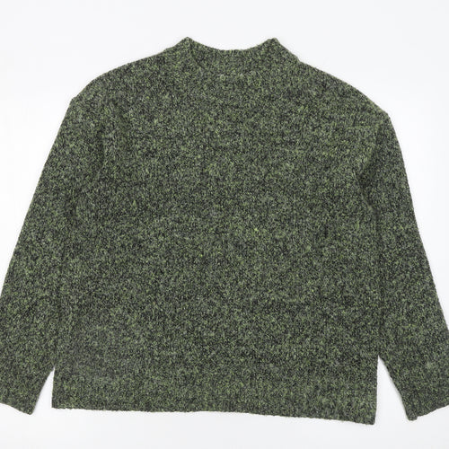 Matalan Women's Green Mock Neck Pullover Jumper Size M