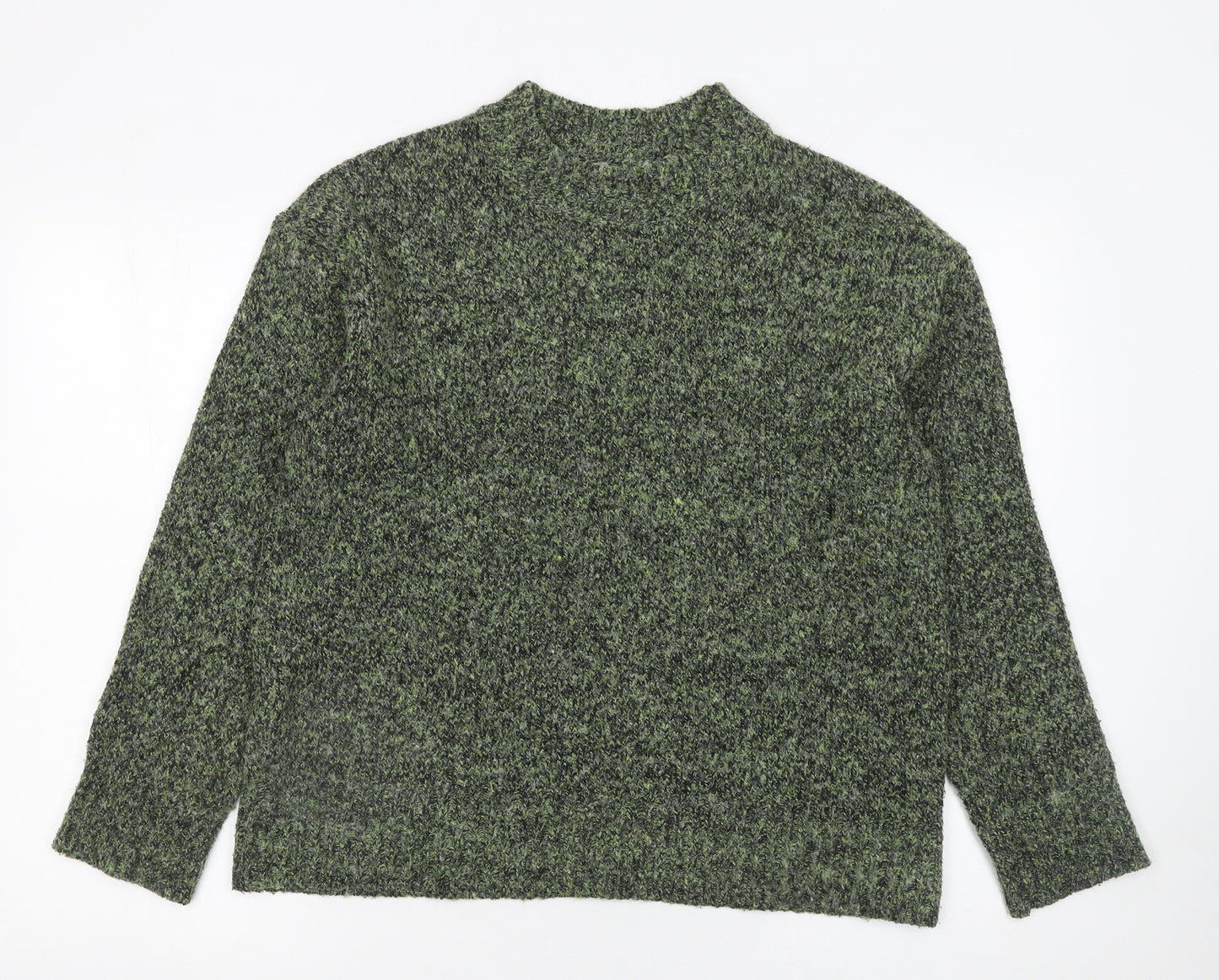 Matalan Women's Green Mock Neck Pullover Jumper Size M