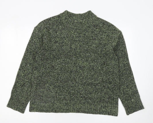 Matalan Women's Green Mock Neck Pullover Jumper Size M