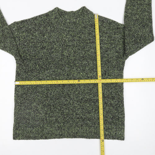 Matalan Women's Green Mock Neck Pullover Jumper Size M