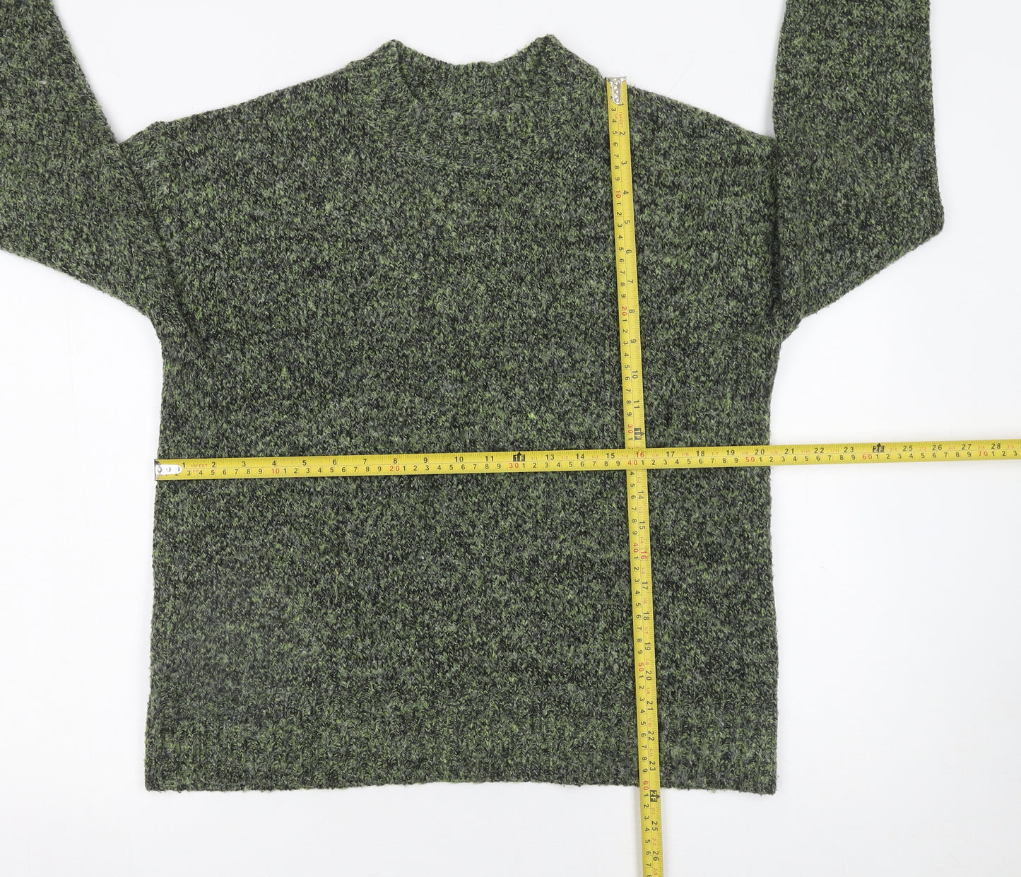 Matalan Women's Green Mock Neck Pullover Jumper Size M