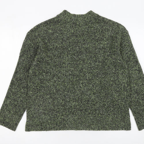 Matalan Women's Green Mock Neck Pullover Jumper Size M