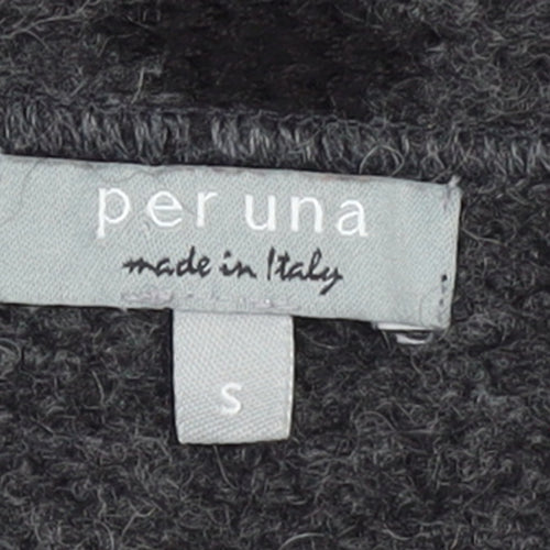 Marks and Spencer Per Una Women’s Grey Wool Blend Cowl Neck Cardigan Size S