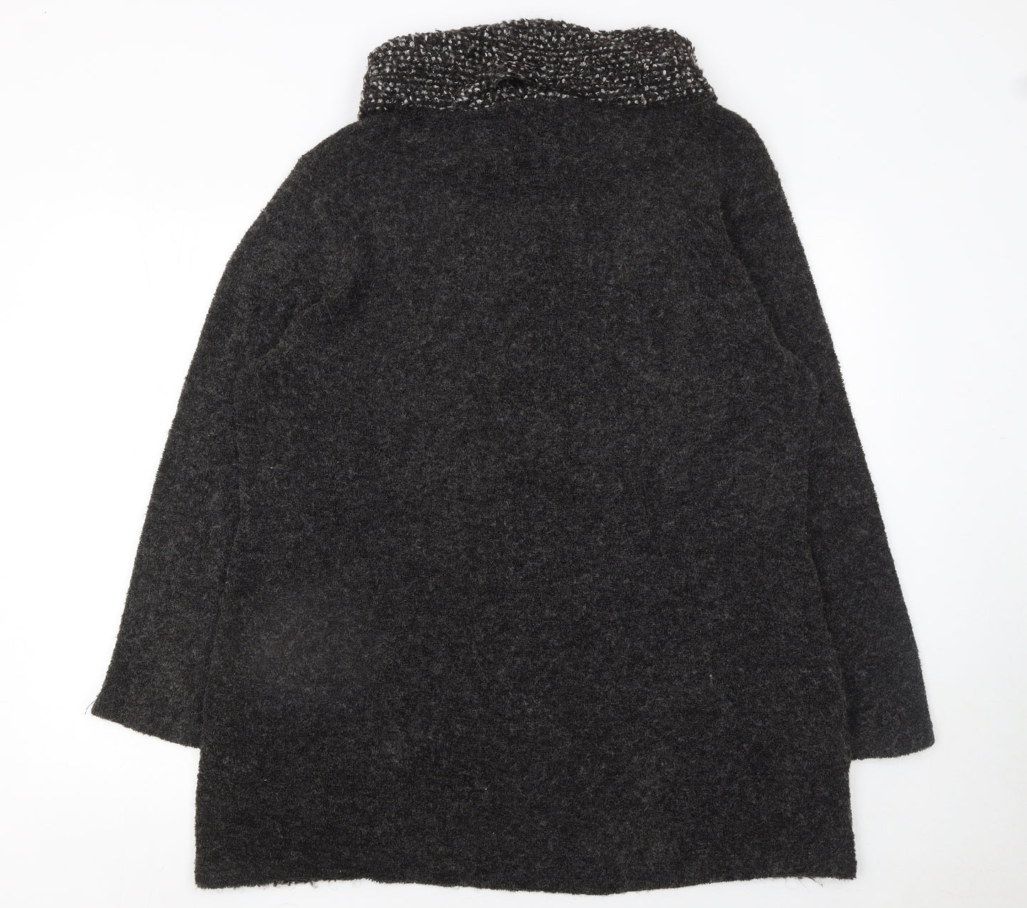 Klass Womens Grey Wool Blend Roll Neck Long Sleeve Jumper XL