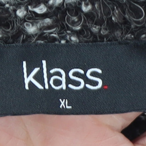 Klass Womens Grey Wool Blend Roll Neck Long Sleeve Jumper XL