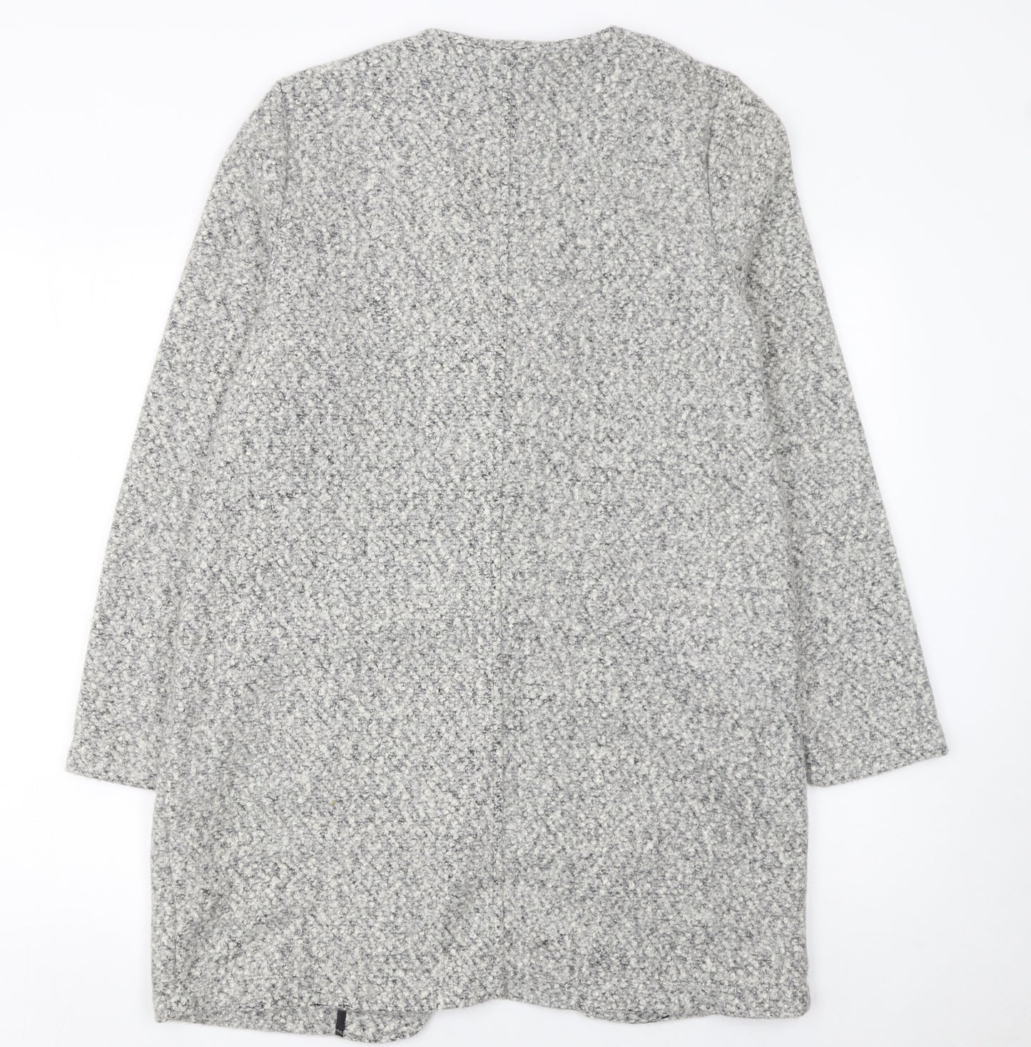 F&F Women’s Grey Longline Open Knit Cardigan UK 10