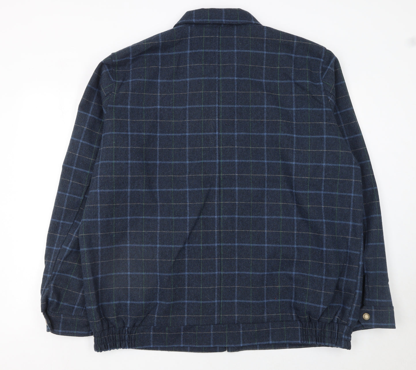 Cotton Traders Men's Blue Check 2XL Bomber Jacket