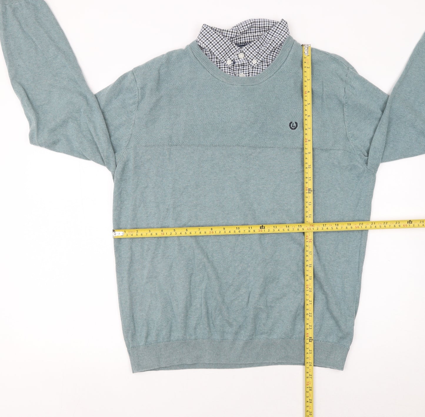 Matalan Men's Green Cotton Crew Neck Jumper L