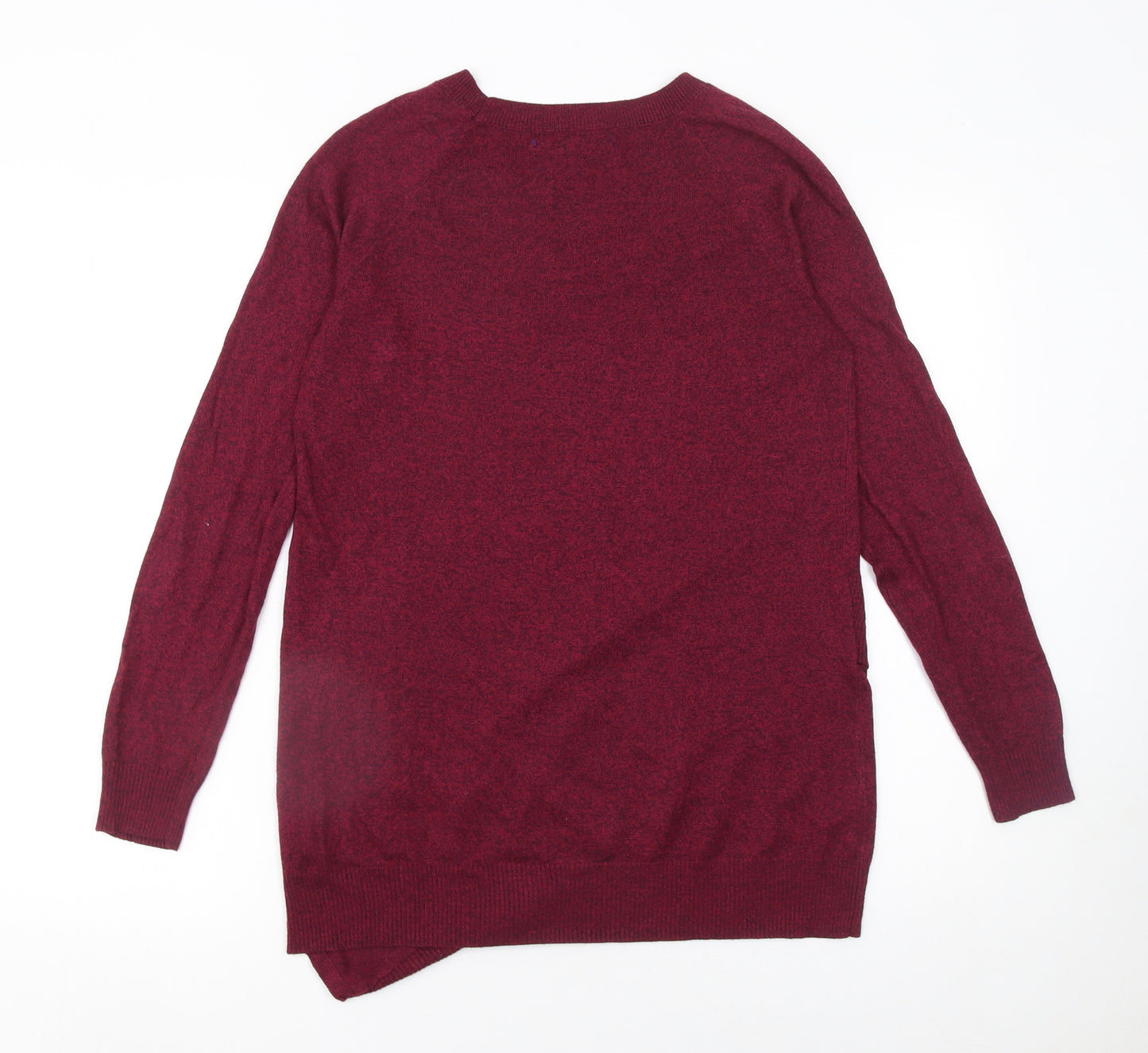 APT.9 Women's Red Knit Crew Neck Pullover Jumper Size S