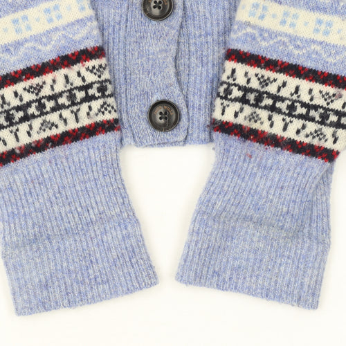 Jack Wills Women’s Multicoloured Fair Isle Wool Cardigan UK 12