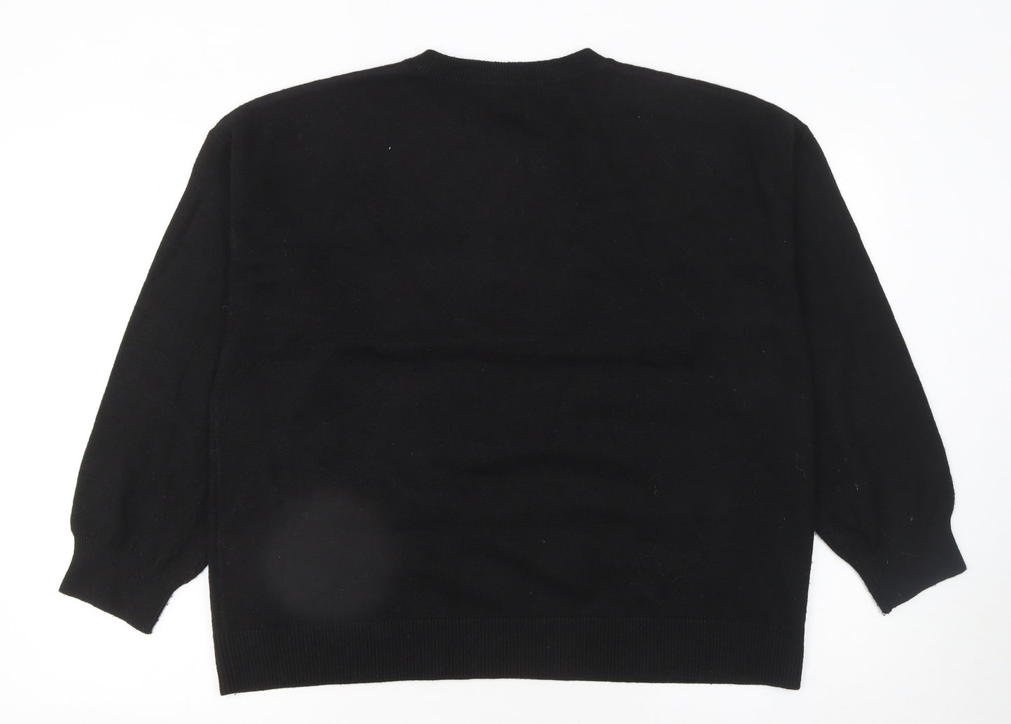 Marks and Spencer Women’s Black Sequin Stripe Jumper Size L