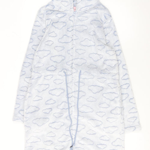 Fairy Dust Women's Blue Cloud Hooded Fleece Robe M
