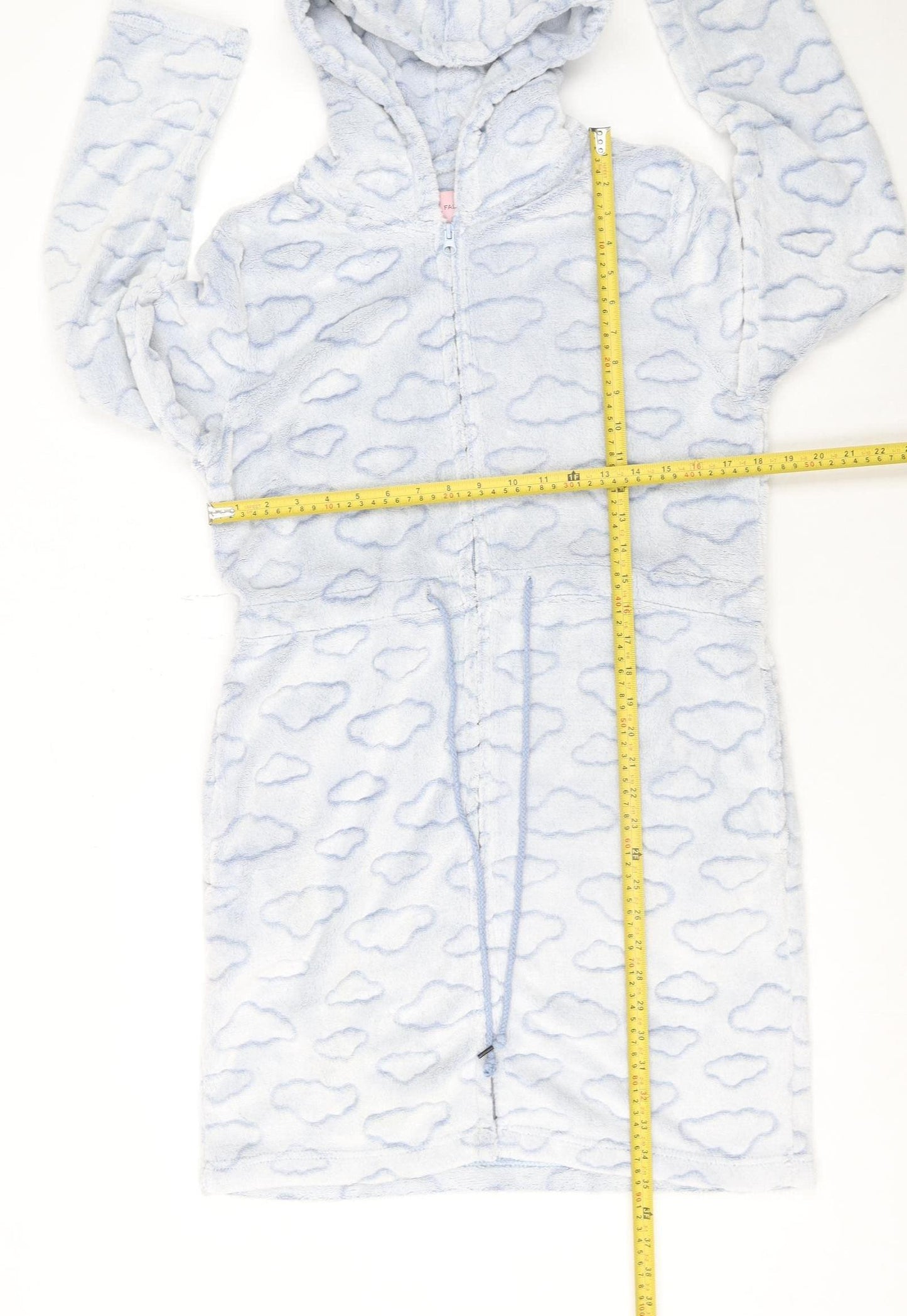 Fairy Dust Women's Blue Cloud Hooded Fleece Robe M
