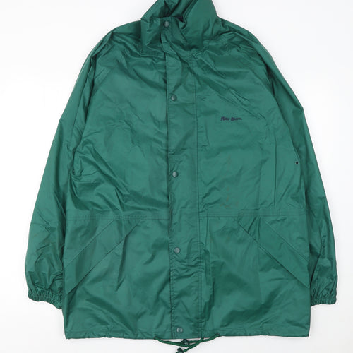 Peter Storm Men’s Green Waterproof Rain Jacket M 38in Hiking Outdoor