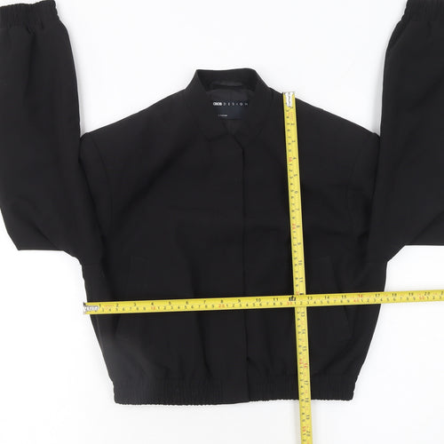 ASOS DESIGN Women’s Black Cropped Bomber Jacket Size 6
