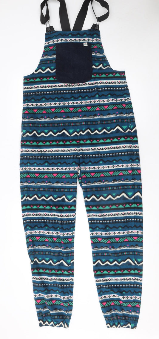 Passenger Women’s Multicoloured Fleece Dungaree S Adjustable Strap