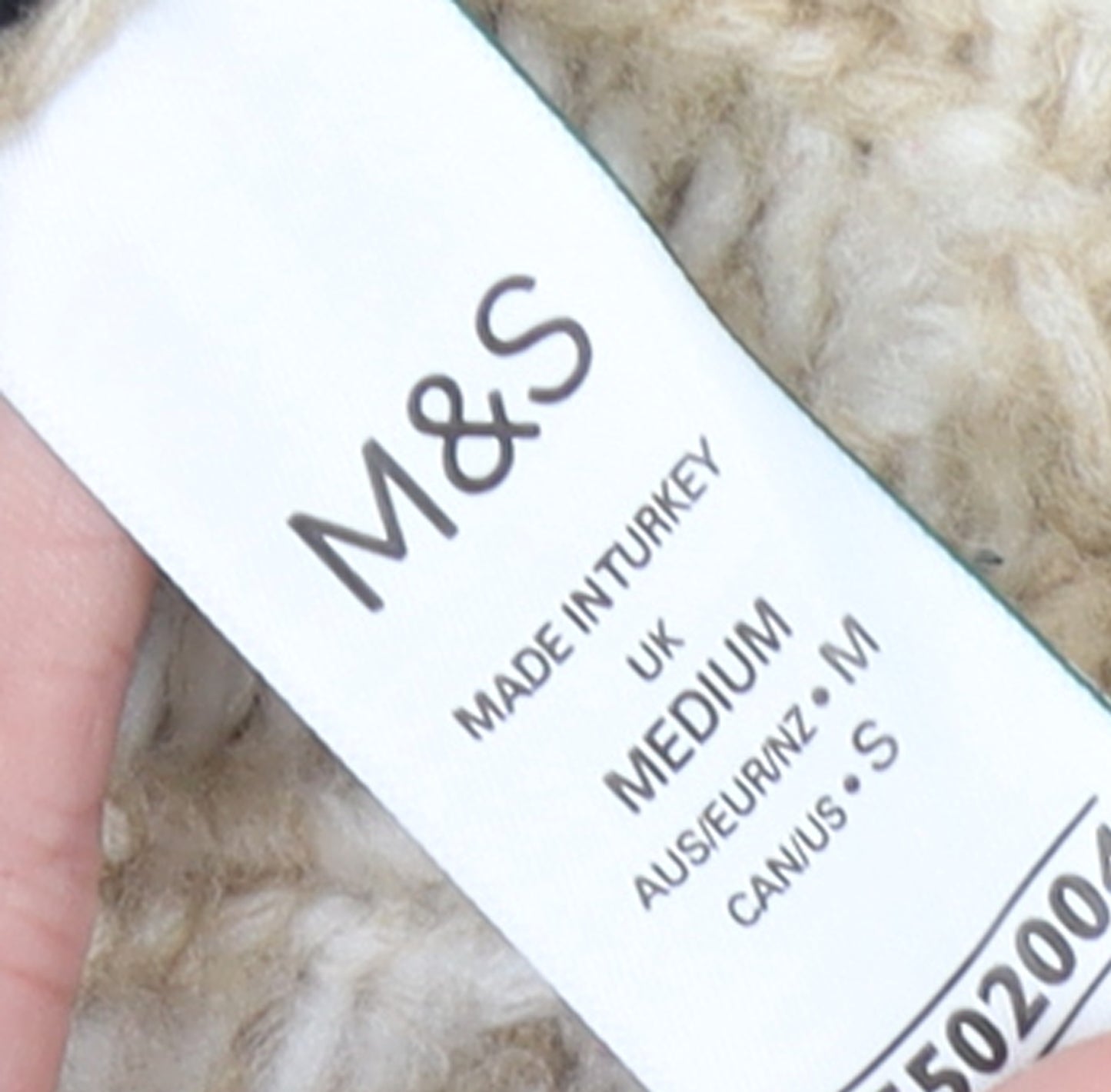 Marks and Spencer Women Beige Fair Isle Chunky Knit Jumper M