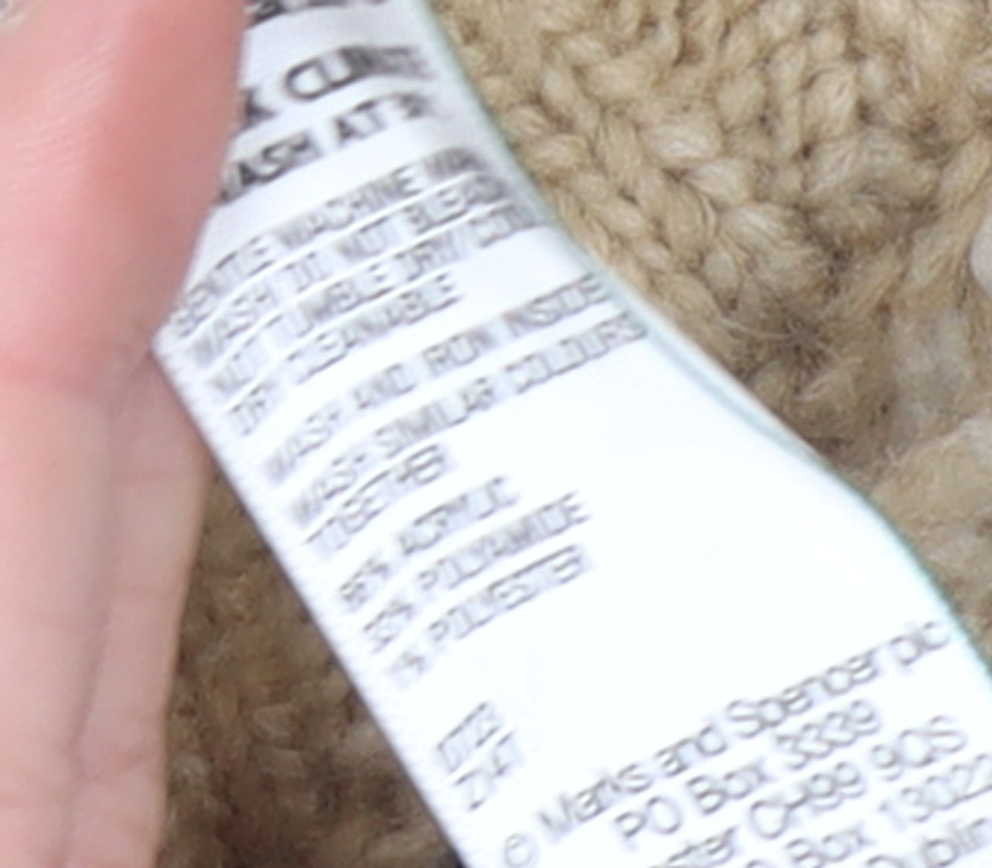 Marks and Spencer Women Beige Fair Isle Chunky Knit Jumper M
