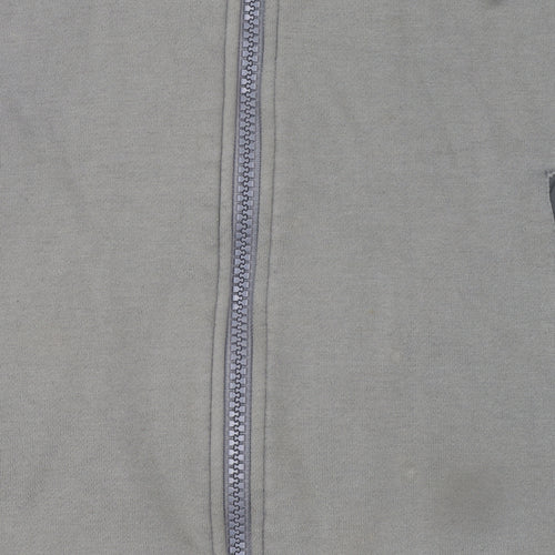 Republic Men’s Grey Full Zip Knit Jumper XL High Neck
