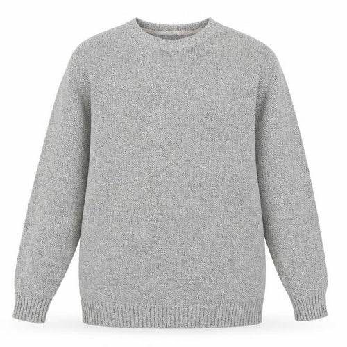 Marks and Spencer Mens Grey Cotton Linen Crew Neck Jumper L