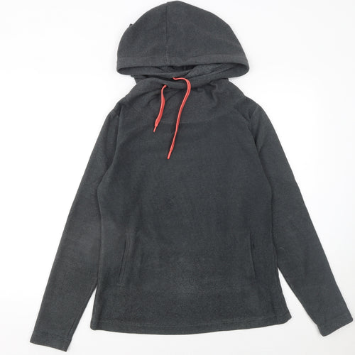 Ayacucho Women’s Dark Grey Fleece Pullover Hoodie XS