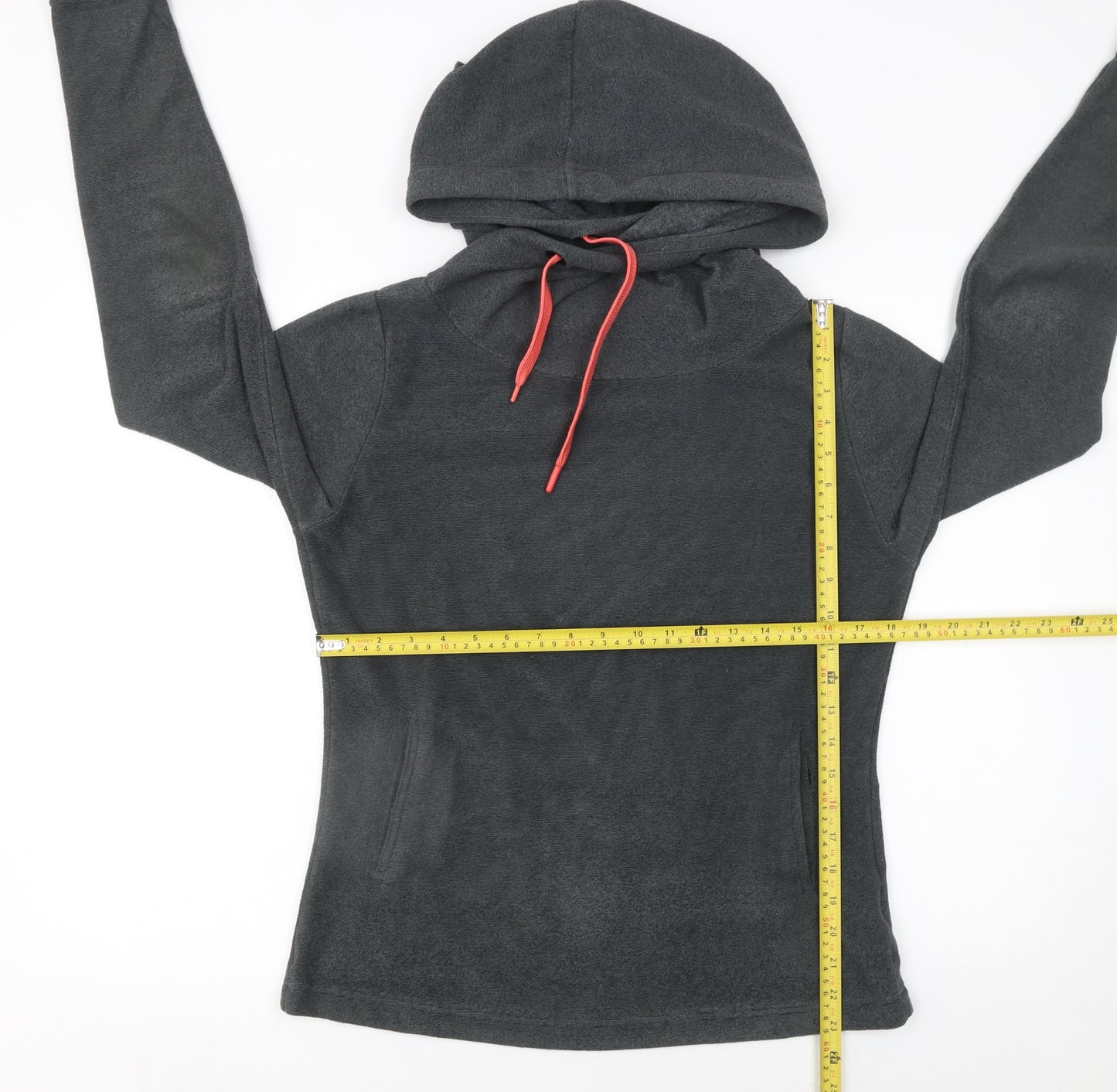 Ayacucho Women’s Dark Grey Fleece Pullover Hoodie XS