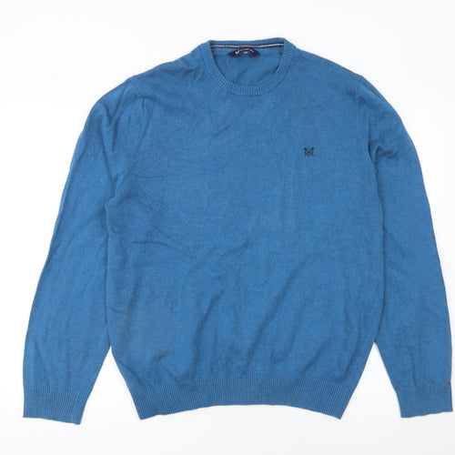 Crew Clothing Company Men’s Blue 2XL Cotton Crew Neck Jumper