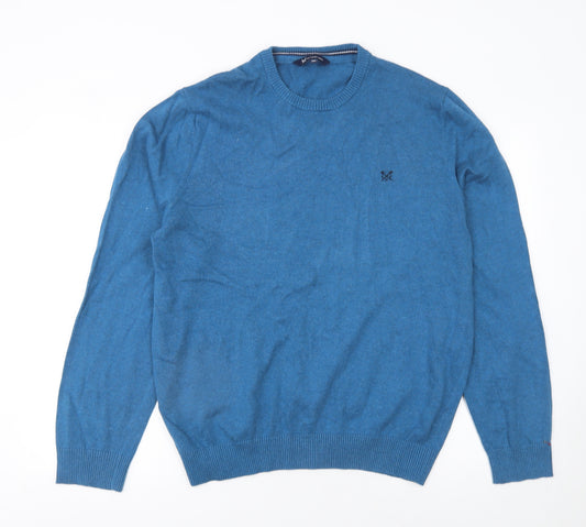 Crew Clothing Company Men’s Blue 2XL Cotton Crew Neck Jumper