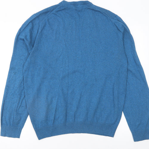 Crew Clothing Company Men’s Blue 2XL Cotton Crew Neck Jumper