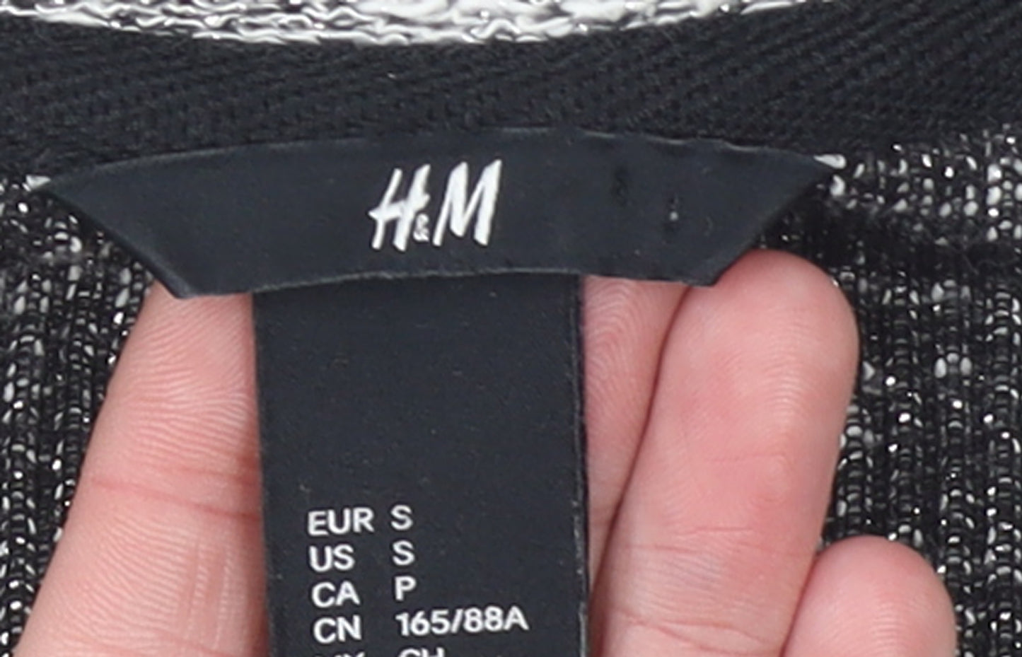 H&M Women's Grey Knit Crew Neck Long Sleeve Pullover Jumper Size S