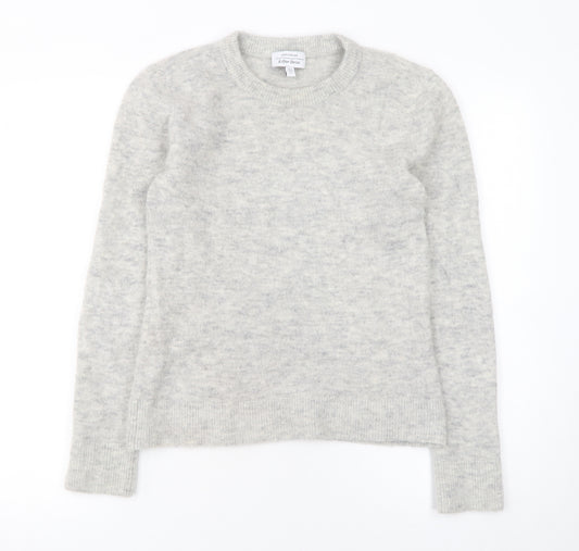 & Other Stories Womens Grey Wool Alpaca Crew Neck Jumper XS