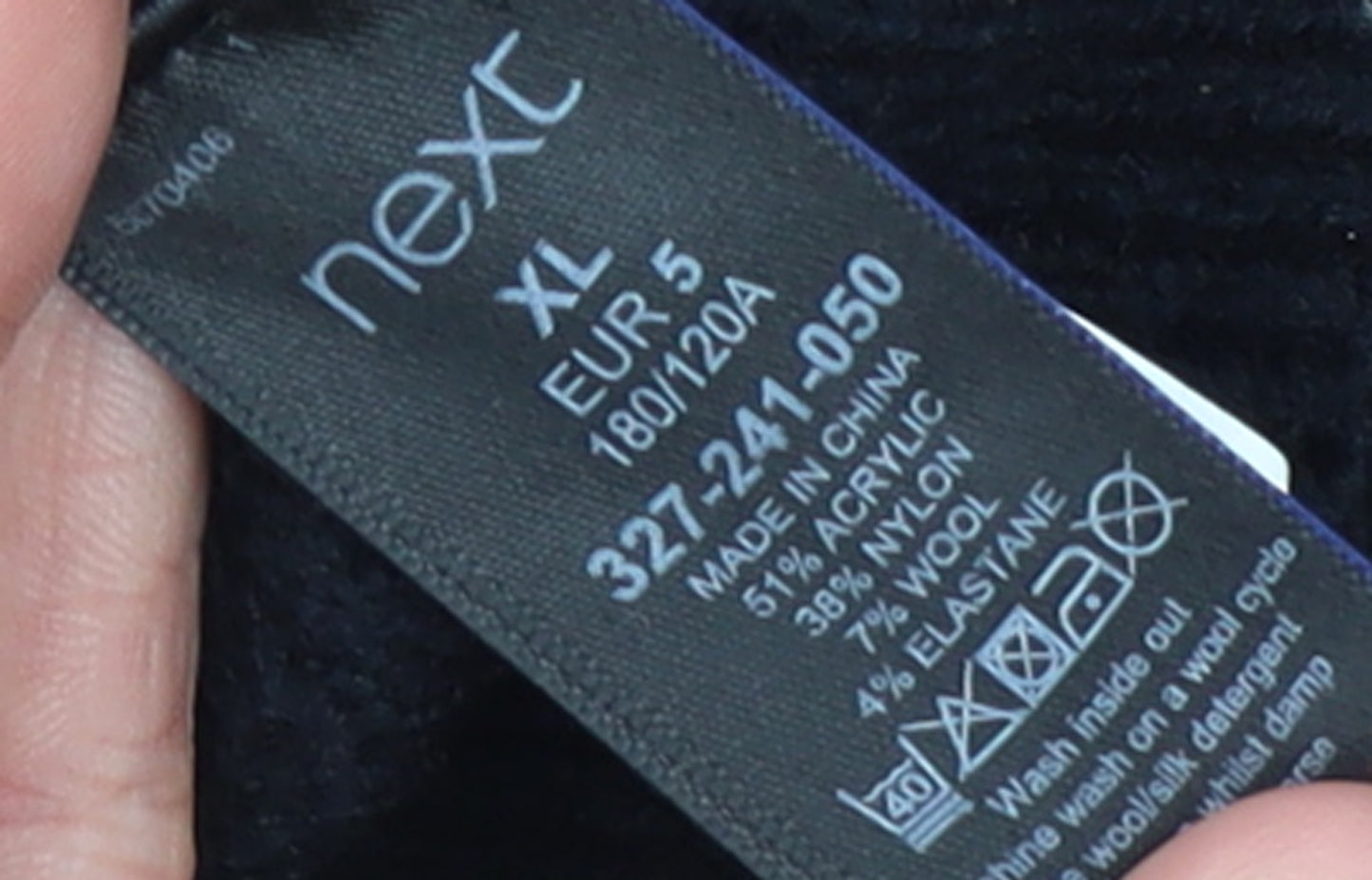 Next Men's Multicoloured XL Crew Neck Chunky-Knit Jumper