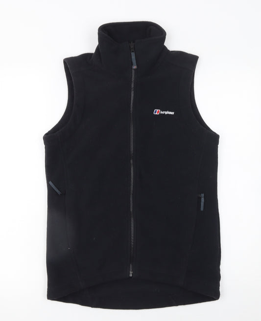 Berghaus Women's Black Fleece Bodywarmer Gilet Size 8 Outdoor Vest